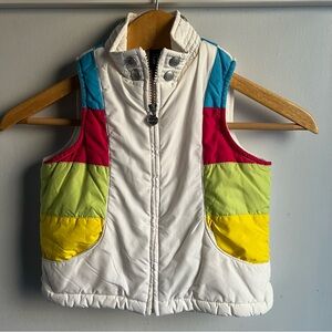 GAP Baby White Quilted Vest